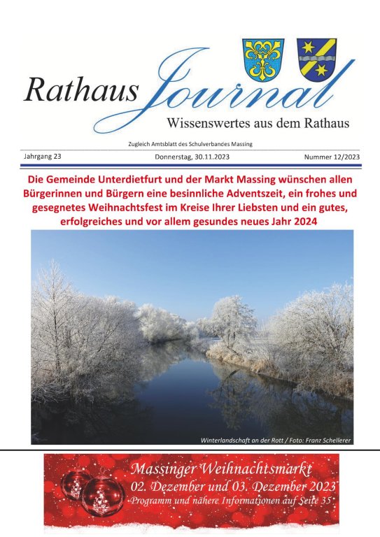 Titelseite Journal Dezember 2023