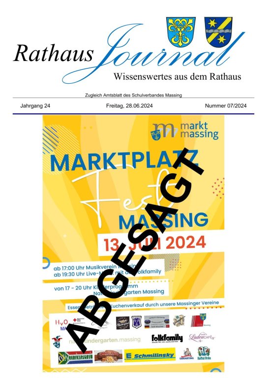 Titelseite Journal Juli 2024