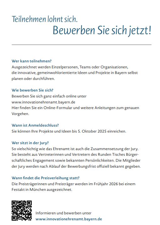 Innovationspreis Ehrenamt 2026 Teil 1